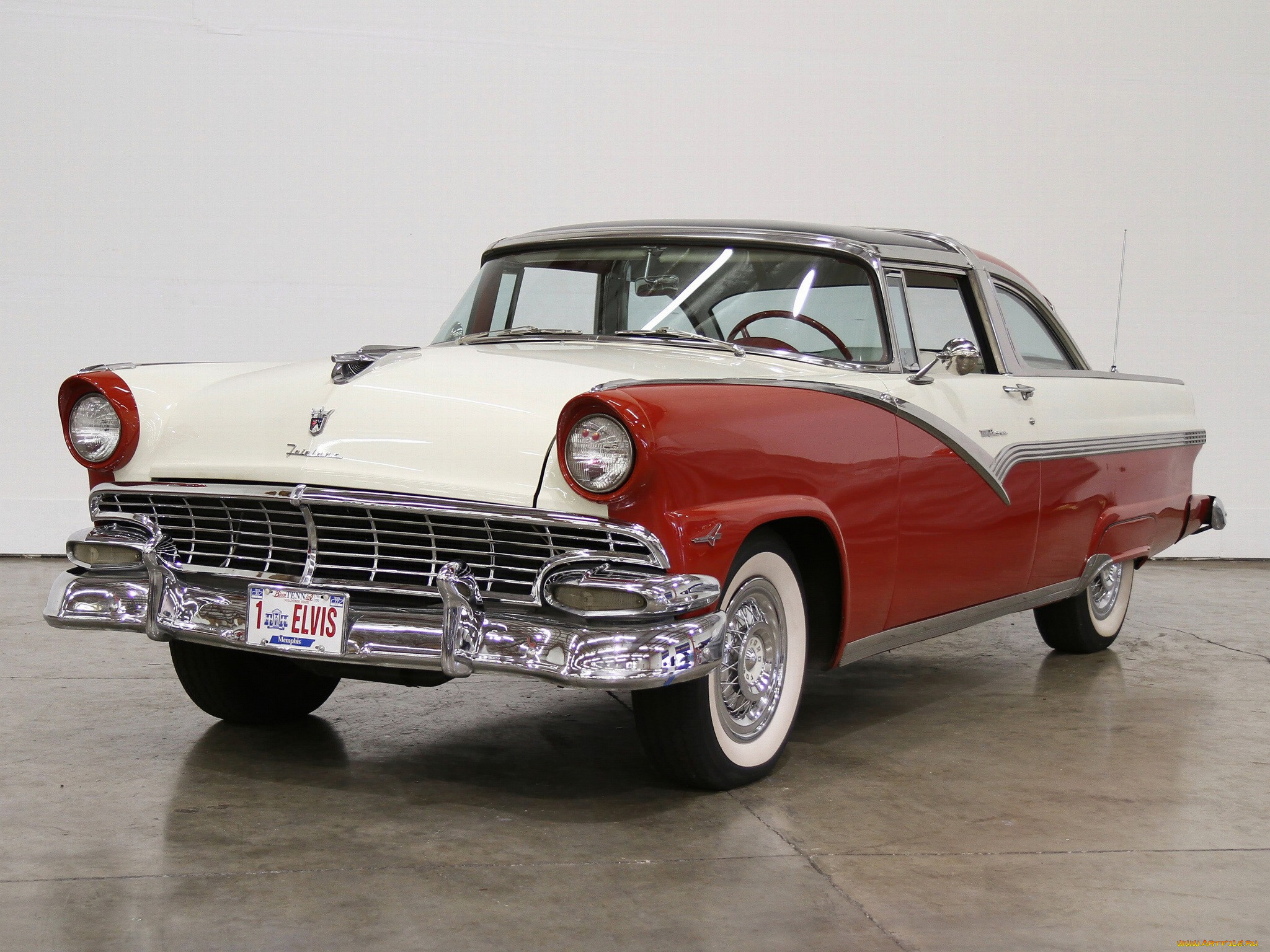 ford, fairlane, crown, victoria, skyliner, coupe, 1956, 